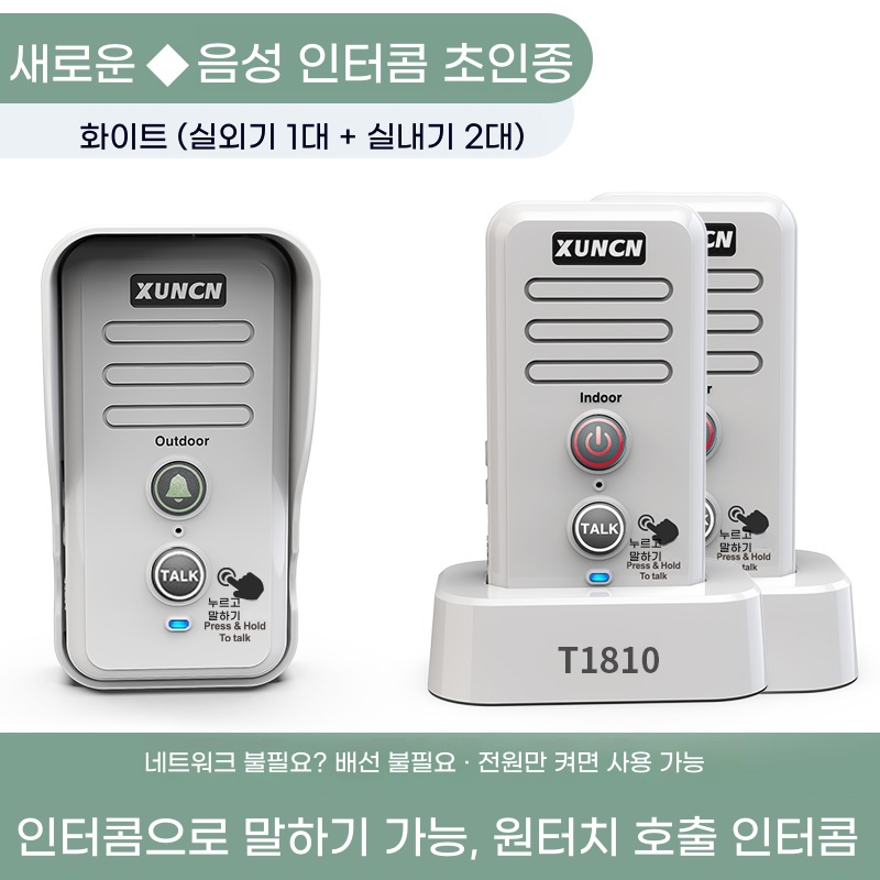 S. T1810 화이트외부 유닛 1개  내부 