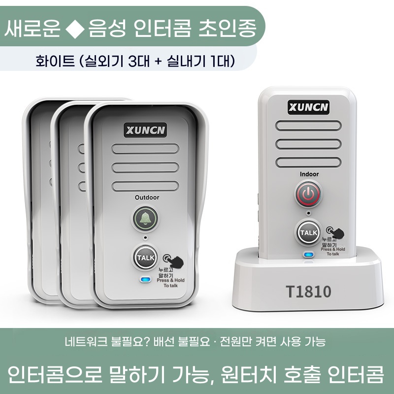 R. T1810 화이트외부 유닛 3개  내부 